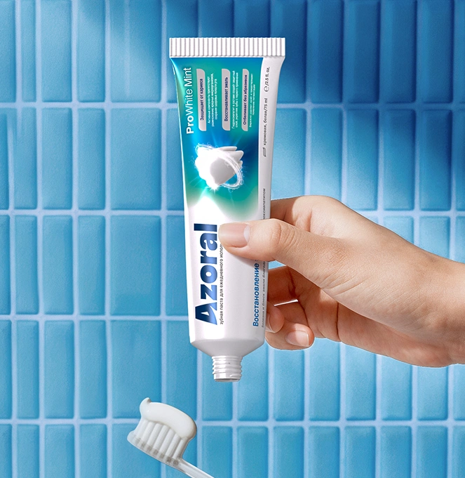 toothpaste and toothbrush